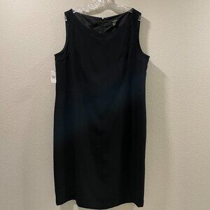 (NWT) LOUBEN Sleeveless Lined Cocktail Tailored Midi Dress, Black - 20W